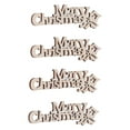 thumbnail image 2 of Christmas Words Slices, Christmas Wooden Slices Durable Lightweight 40Pcs Burr Free  For Christmas DIY Craft Accessory For Christmas Tree Hanging Ornament, 2 of 8
