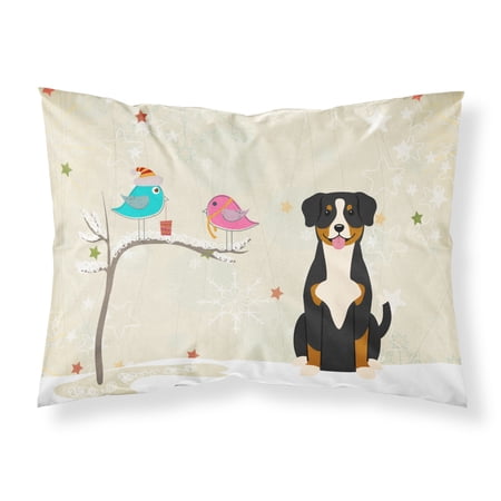 Christmas Presents between Friends Entlebucher Fabric Standard Pillowcase