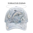 thumbnail image 3 of 3D Ocean Creatures Embroidery Cap, 2026 New Adjustable Cotton Baseball Cap with Raised Marine Animal Embroidery(Octopus), 3 of 7