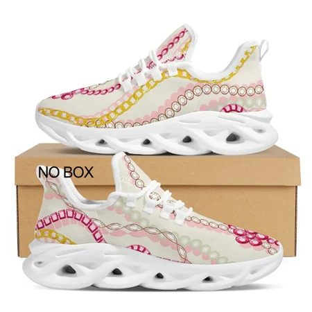 

Women s Shoes 2024 Golden Chain Luxury Designer Sneakers Ladies White Platform Couple Flat Chaussures Femme Dropship