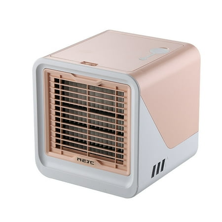 

Portable Air Conditioner for Personal with 3 Wind Speeds Mini Evaporative Air Cooler Fan USB Air Personal Conditioner with 7 Colour LED Lights Small Air Conditioner for Bedroom Office and Outdoors