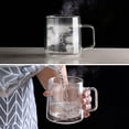 thumbnail image 6 of CNGLASS 10oz Glass Coffee Mugs,Double Wall Insulated Glass Mugs with Handle,Clear Cappuccino Mugs Set of 2, 6 of 7