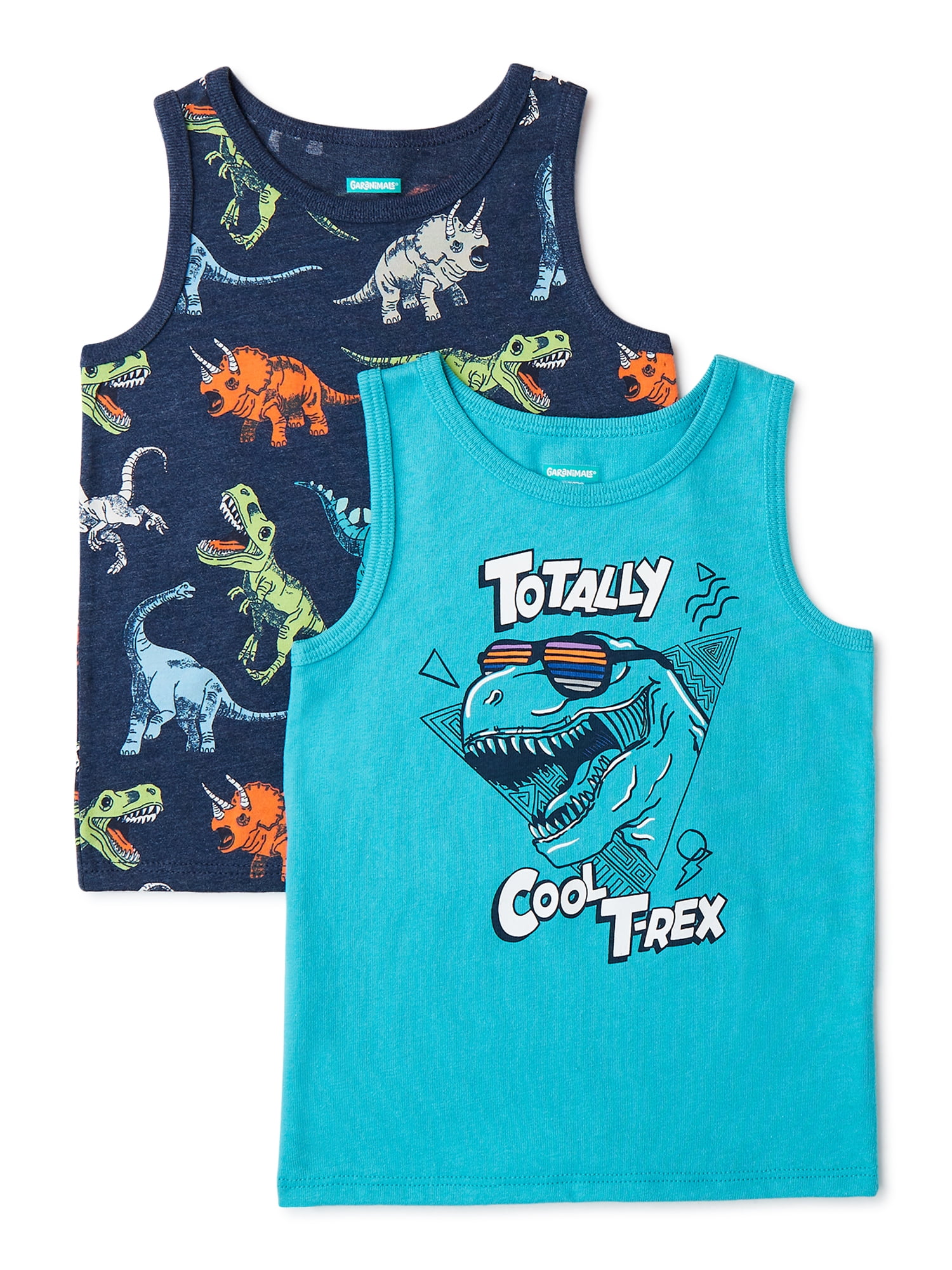 Garanimals Baby and Toddler Boys’ Tank Top, 2Pack, Sizes 12M5T