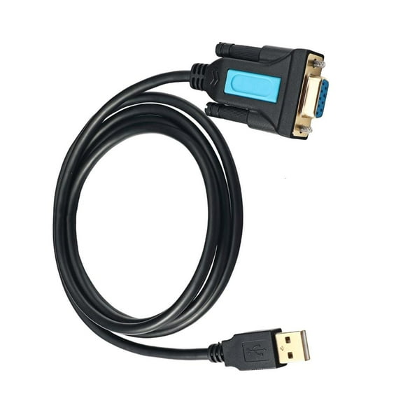 Yammee USB to RS232 Adapter USB 2.0 Male to RS232 Female DB9 Serial Converter Cable