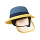 thumbnail image 5 of Sombrero de cubo transpirable impermeable de verano de con correas para la barbilla sombrero de pescador para viajes pesca playa al aire azul y amarillo Hugo Sombrero de copa, 5 of 10