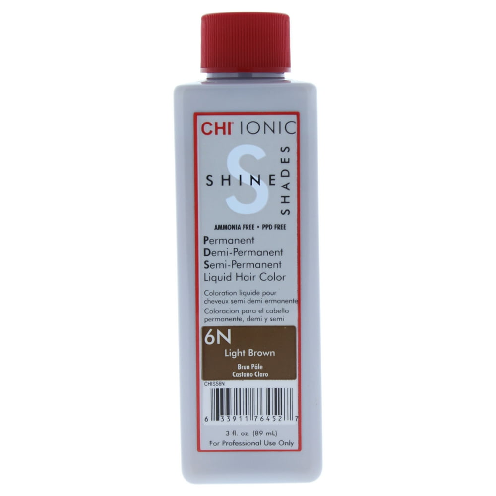 CHI CHI Ionic Shine Shades Liquid Hair Color 6N Light Brown 3 oz
