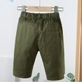 thumbnail image 2 of Ticikt Boy's Summer Khaki Shorts, Boys Shorts School Uniform Flat Front Twill Chino Shorts,Color:Green,18-24 Months, 2 of 6