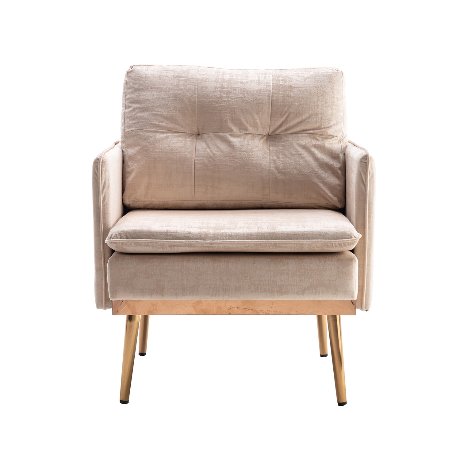Kepooman Contemporary Lounge Chair, Leisure Sofa Chair with Armrests for Living Room, Bedroom, White Kepooman Contemporary Lounge Chair, Leisure Sofa Chair with Armrests for Living Room, Bedroom, White