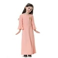 thumbnail image 6 of Vividxx Girls Dresses Girls Floral Embroidered Long Dress Ethnic Bohemian Summer Casual For Kids Toddler Outfit 8-9 Years, 6 of 8