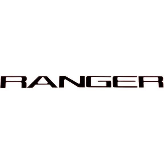 Eurosport Fits 2019-2021 Ranger Rear Bumper Letter (Black with Red Outline)