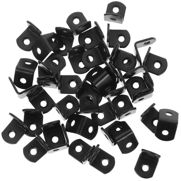 MLINS 50pcs Angle Brackets L Shaped Shelf Bracket Stainless Steel Joint Fastener