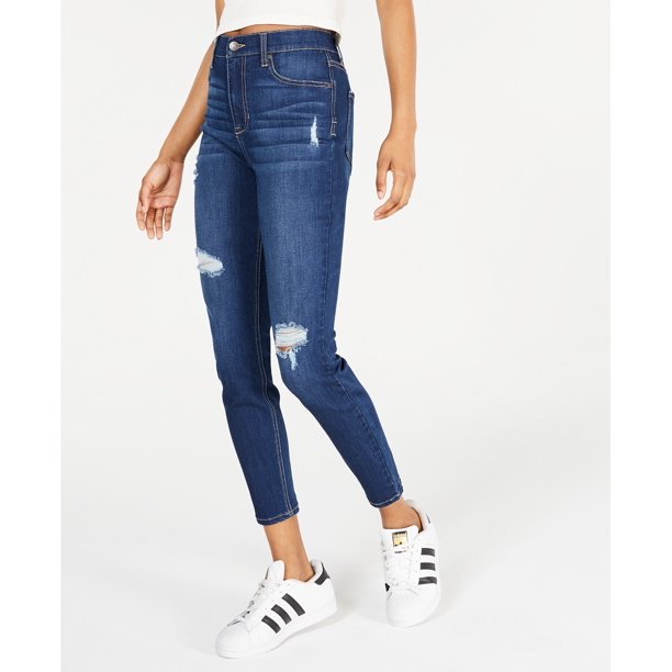 Celebrity Pink Women S High Rise Ankle Skinny Jean Turq Aqua Size 15 Walmart Com Walmart Com
