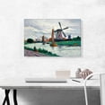 thumbnail image 2 of ARTCANVAS Mills In Holland 1907 Canvas Art Print by Maximilien Luce - Size: 26" x 18" (0.75" Deep), 2 of 9