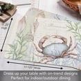 thumbnail image 5 of CounterArt "Caribbean Seas" 4 Pack Reversible Flexible Plastic Tabletop Placemats, 5 of 8