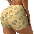 thumbnail image 1 of Balery mouse and cheese Pantalones cortos de entrenamiento estampados para mujer, sin costuras, ajustados, para gimnasio, yoga, correr, deportes, ejercicio activo, fitness.-Medium, 1 of 8