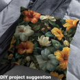 thumbnail image 2 of Homewish Cute Flower Fabric by the Yard 2 Yard,Rustic Floral Room Decor Fabric by the Yard,Yellow Orange Green Fabric for Sewing For Girls,Luxury Bedroom Decor, 2 of 6