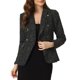 thumbnail image 1 of BLAZER DE TWEED CON SOLAPA A CUADROS ELEGANTE PARA MUJERES INSPIRE CHIC NEGRO M, 1 of 5