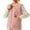 Pink, variant on Women's Fleece Lined Sleeveless Vest Jacket, Stand Collar, Black, Size L