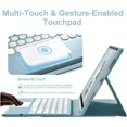 thumbnail image 2 of Keyboard Case for iPad Air 13 inch 2026 M4 2025 M3 2024 M2, iPad Pro 12.9 inch 6th/5th/4th/3rd Gen 2022 - 2018 Slim Leather Folio Smart Cover with Touchpad Keyboard / Pencil Holder, 2 of 7