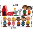 thumbnail image 2 of Juguete de Anime: Figuras de Acción de Peanuts - 12 Piezas, Incluye Snooby, Woodstock,Charlie Brown etc. Decoración y Regalos para Fanáticos de Peanuts (12 Piezas #2), 2 of 3