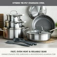 thumbnail image 3 of GreenPan Hybrid 13-Piece Nonstick Stainless Steel Cookware Set, 3 of 6