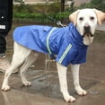 thumbnail image 6 of Fashion S-5XL PU Material Fit All Size Dogs Dog Cape Waterproof Dog Rain Jacket Pet Raincoat Dog Clothes Puppy Apparel BLUE L, 6 of 8