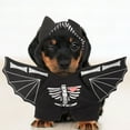 thumbnail image 3 of OULII Black Polyester  Costume 1Pcs for Dogs in Bat Style for Fun and Festive Wear, 3 of 5