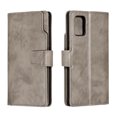 thumbnail image 2 of Galaxy A71(4G) Case, Allytech Premium PU Leather Shockproof 9 Cards Slots Flip Folio Full Protection Impact Resistant Wallet Case TPU Back Cover for Samsung Galaxy A71(4G), Gray, 2 of 10