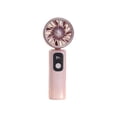 thumbnail image 2 of Ventilador portátil recargable por USB | Mini ventilador de escritorio de 5 velocidades con pantalla digital | Ventilador personal para el hogar, la oficina, la escuela, viajes y camping, 2 of 6