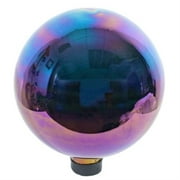 Echo Valley Glass Gazing Globe for Yard and Garden Decoration, Arco Iris 10"