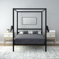 thumbnail image 2 of DHP Modern Metal Canopy Platform Bed Frame, Full, Black, 2 of 12