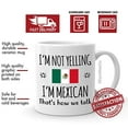 thumbnail image 2 of Funny Mexico Pride Gifts Mug, I'm Not Yelling I'm Mexican Coffee Mug, Gift Idea for Proud Wife, Husband, Friend or Coworker Featuring the Country Flag, Big Talkers Gag Gifts Souvenir Tea Cup, 2 of 2