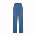 thumbnail image 3 of Aricy Women's Wide Leg Pants Casual Summer Loose Pants for Womens Elastic Waist Trousers Solid Comfy Stretch Breathable Running Workout Lounge Pants with Pockets Straight Leg Slacks, 3 of 4