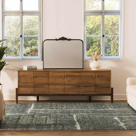 BoutiqueRugs Breyon Contemporary Area Rug - Charcoal, Ash Gray, Ivory - 2' x 3'