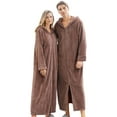 thumbnail image 2 of Matching Couples Pajamas Unisex Lightweight Lovers Robes Soft Warm Solid Color Bathrobe Sleepwear Long Sleeve Loungewear with Pockets, 2 of 8