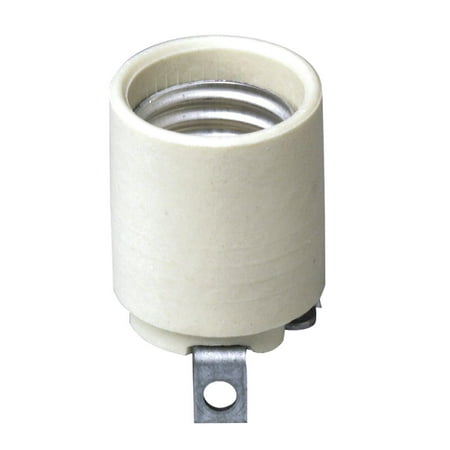 

2Pc Leviton Keyless Medium Base White Porcelain Lamp Socket