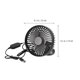 thumbnail image 4 of Ventilador de aire acondicionado para coche, 12/24 V, USB, ajustable, con potente viento, para salpicadero, accesorios interiores (negro), 4 of 5