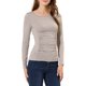 thumbnail image 5 of INSPIRAR CHIC Blusas de Manga Larga Ajustadas y Arrugadas para Mujer en Color Gris, 5 of 7