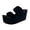 Black, variant on Slippers for Women,Ladies Shoes Wedge Platform Slippers Fashion Comfortable Soft Beach Slippers,Womens Slippers,Black,8