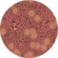 thumbnail image 1 of Ahgly Company Machine Washable Indoor Round Transitional Crimson Red Area Rugs, 6' Round, 1 of 7