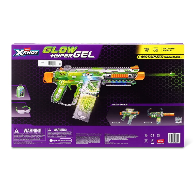 XSHOT Hyper Gel Glow Nightmare Blaster 14+ by ZURU - Walmart.com