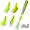 Green, variant on Guay Clean Kitchen Brush Kit - Cleaning Dish Set with Handle - 5 Piece Multi-Function Brush and Sponge Attachments - Dish Washing Set - Green
