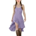 thumbnail image 2 of ATOGUTA Girls Fall Dress Sleeveless Crew Neck Casual Holiday High Low Hem Dresses Size 5T-14, Purple, 2 of 6