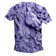 thumbnail image 3 of Camisetas de Manga Larga de los Hombres Relief Steed Impresión Gráfica Tee, Sudadera de Cuello de la Tripulación Casual para Al Aire Libre, Vacaciones Y Uso Diario, 3 of 8