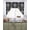 White Black, variant on Horrible Skull Swag Valances for Windows, Small Curtains Drapes, Halloween Black Flowers Skeleton Kitchen Window Curtains Over Sink Rod Pocket Window Treatment Valance for Bedroom/Bathroom 56"x36"