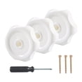 thumbnail image 1 of Colaxi RV Window and Vent Knob Window Latch Knob Maintenance Repair Easy to Install with Screw for Garage RV Window Accessories White 3Pcs, 1 of 8