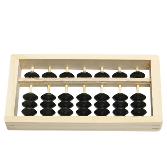 MasteelfCA 1 Pce Décoration Mini Abaque Ornement Unique en Bois Abaque Accessoire Photo Créatif