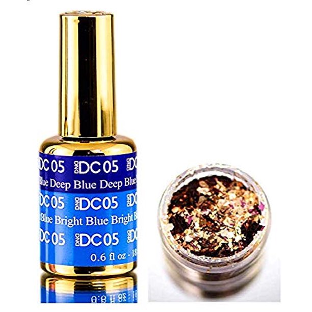 Dnd Dc Mood Gel Polish Premium Temperature Activated Nail Polish Hot Or Cold Daisy Nails Heat Change Color With Bonus Side Glitter Made In Usa Deep Blue To Bright Blue 05 Walmart Com