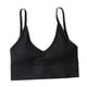 thumbnail image 4 of Bralette Sunnimix Chaleco de algodón con Relleno y cuello en V Negro, 4 of 8