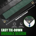 thumbnail image 2 of Tarp Waterproof 16x20Ft, Extra Thick 16 Mil Heavy Duty Tarp Cover, Tear & Fade Resistant, Outdoor Tarps with Brass Grommets and Reinforced Edges for Roof, Camping, Patio, Boat (Black/Green), 2 of 6